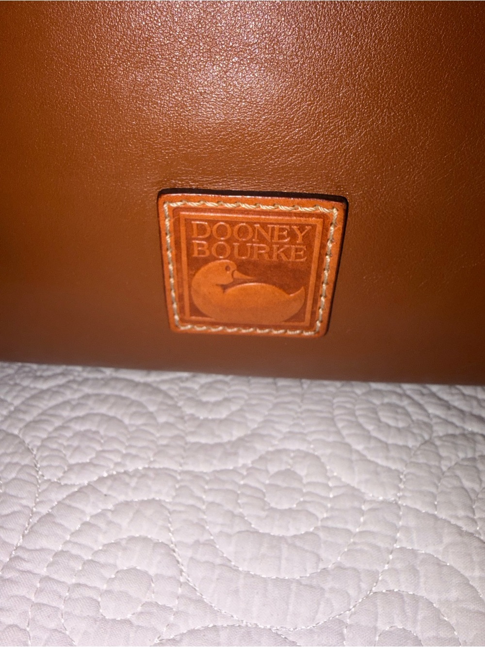 Dooney & Bourke Chestnut Brown Leather Shoulder Tote - Picture 2 of 10